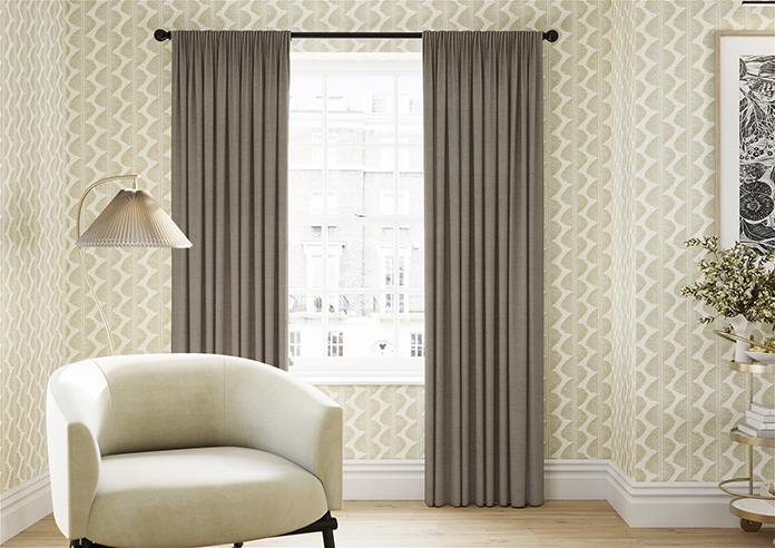 Faye, Dusky Brown - Made to Measure Curtains - Image 3